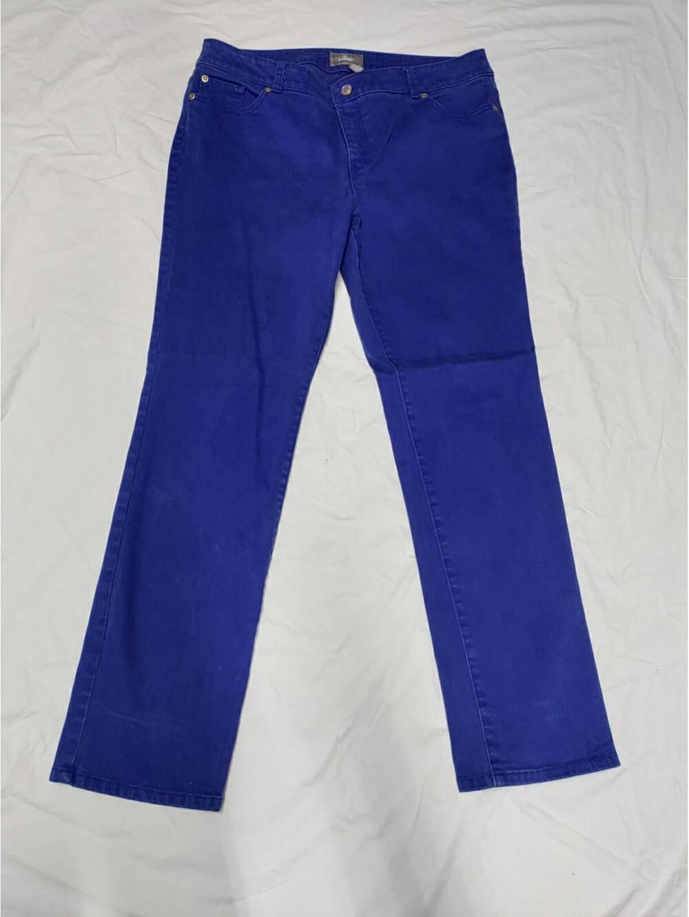 Chicos So Slimming Womens Jeans Size 25 Stretch Blue Straight